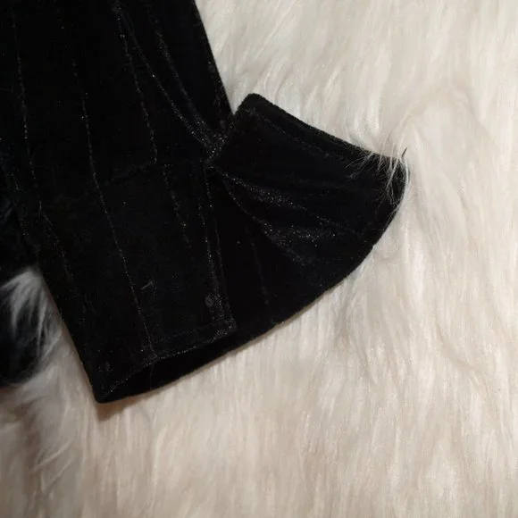 Black Velvet JACKET BY MISS CHEVOUS SIZE S USED ONCE - Picture 5 of 5